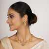22k Gold Plated Divyam Evashi Necklace Set