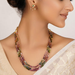 22k Gold Plated Divyam Ashvya Necklace Set