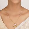 22k Gold Plated Divyam Lareya Necklace Set