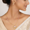 22k Gold Plated Divyam Lareya Necklace Set