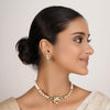 22k Gold Plated Divyam Omita Necklace Set