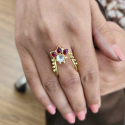 22k Gold Plated Noorja Rani Ring