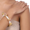 Gold Plated Kundan Ghungroo Bangle