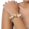 Gold Plated Pearl & Gold Beads Bracelet