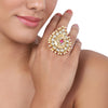 Gold Plated Kundan Ring