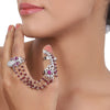 Silver Plated Ruby Ring