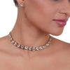 Gold Plated Celestial Zircon Kundan Choker Set