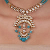 Gold Plated Pacchi Turquoise Necklace  Set