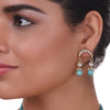 Gold Plated Pacchi Turquoise Necklace  Set