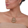 Gold Plated Pacchi Pearl Necklace  Set