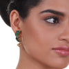 Gold Plated Pacchi Green Gold Chain Necklace Set
