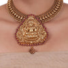 Gold Plated Sankranti Temple Laxmi Necklace Set