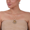 Gold Plated Sankranti Temple Kundan Necklace Set