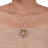 Gold Plated Sankranti Temple Kundan Necklace Set