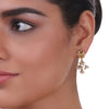 Gold Plated Sankranti Temple Kundan Necklace Set