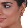 Gold Plated Sankranti Temple Coral Necklace Set