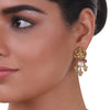 Gold Plated Sankranti Temple Ruby Necklace Set