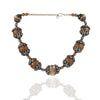 Gold & Silver Plated Mishran Carved Ball Necklace Set