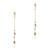 Gold & Silver Plated Mishran Kundan Tassel Earrings