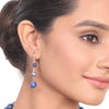 Silver Plated Dor Lapiz Zircon Necklace Set
