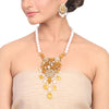 Gold Plated Manihaar Citrine Kundan Necklace Set