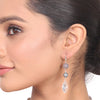 Silver Plated Dor Crystal  Zircon Necklace Set
