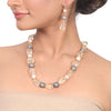 Silver Plated Dor Citrine  Necklace set