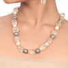 Silver Plated Dor Citrine  Necklace set