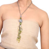 Silver Plated Dor Peridot Zircon Necklace Set