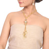 Gold Plated Dor Citrine Gold Bead Necklace Set