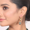 Gold Plated Dor Green Onyx Necklace Set