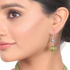 Silver Plated Dor Peridot  Necklace set