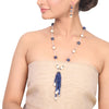 Silver Plated Dor Lapiz Necklace Set