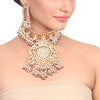 Gold Plated Statement Kundan Rani Set