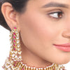 Gold Plated Statement Kundan Rani Set