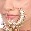 Gold Plated Vivaah Kundan Nath