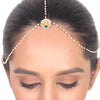 Gold Plated Vivaah Kundan Borla Tikka