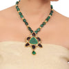 Gold Plated Taraash Tourmaline Necklace set