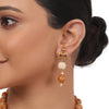 Gold Plated Valentine Kundan Gold Choker Set