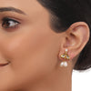 Gold Plated Valentine Kundan Pearl Hasli Set