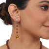 Gold Plated Valentine Kundan Necklace Set