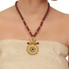 Gold Plated Valentine Kundan Necklace Set