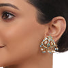Gold Plated Valentine Turquoise Jadau Necklace Set