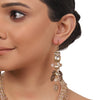 Gold Plated Taraash Rock Crystal Necklace Set