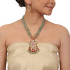 Gold Plated Valentine Kundan Necklace Set