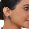 Silver Plated Valentine Blue Necklace Set