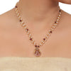 Gold Plated Valentine Zircon Necklace Set