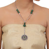 Silver Plated Valentine Victorian Lariat Necklace Set