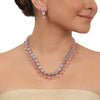 Silver Plated Valentine Zircon Necklace Set