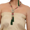 Gold Plated  Valentine Zircon Lariat  Necklace Set